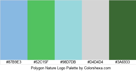 Polygon Nature Logo Colors Logo