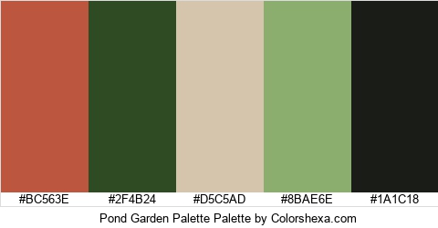 Pond Garden Palette Colors Logo