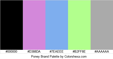 Poney Brand Colors Logo