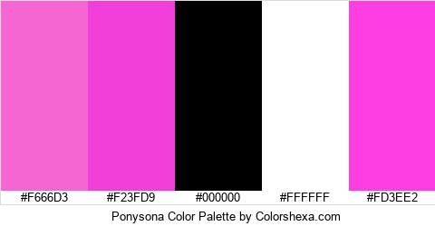 Ponysona Color Colors Logo