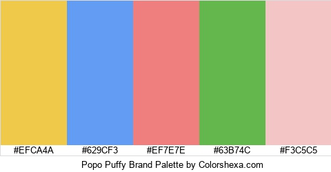 Popo Puffy Brand Colors Logo