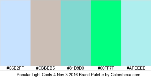 Popular Light Cools 4 Nov 3 2016 Brand Colors Logo