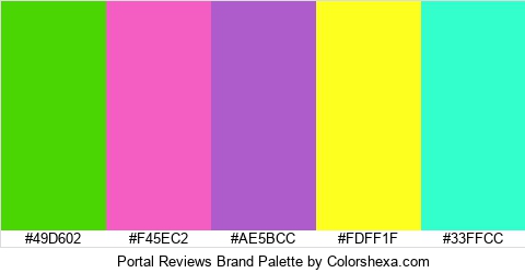 Portal Reviews Brand Colors Logo
