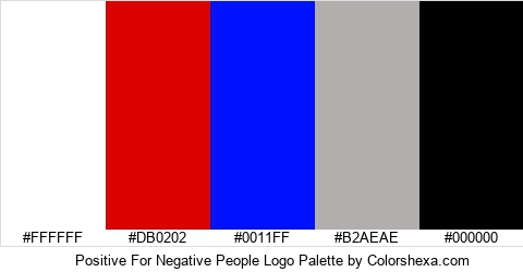 Positive For Negative People Logo Colors Logo