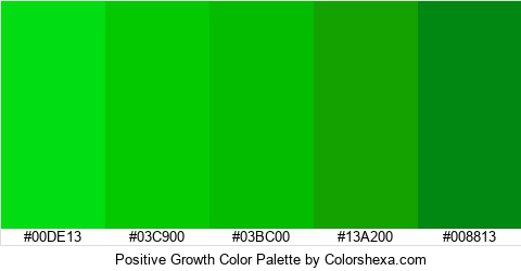 Positive Growth Color Colors Logo