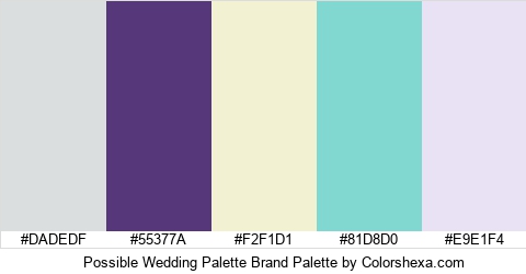Possible Wedding Palette Brand Colors Logo