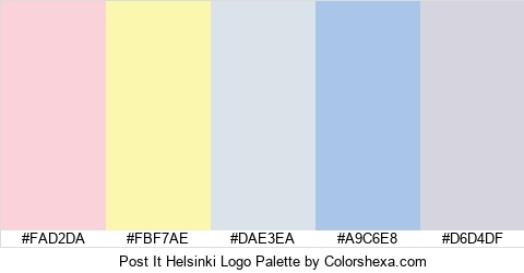 Post It Helsinki Logo Colors Logo