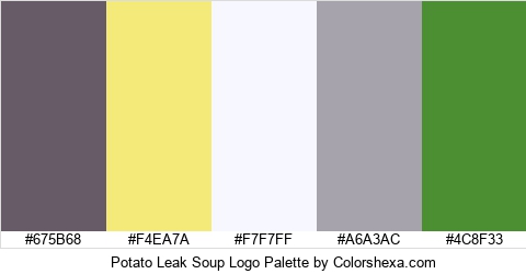 Potato Leak Soup Logo Colors Logo