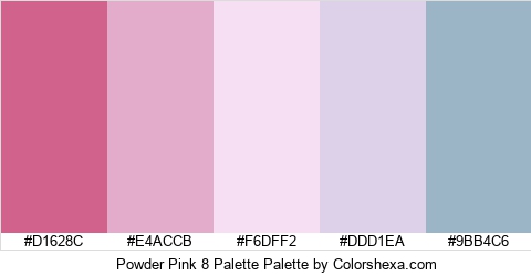 Powder Pink 8 Palette Colors Logo