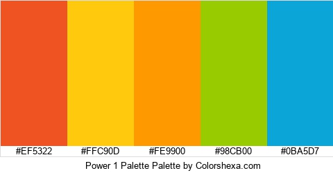 Power 1 Palette Colors Logo