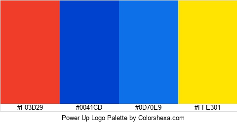 Power Up Logo Colors Logo