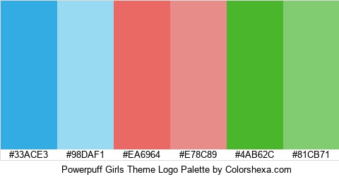 Powerpuff Girls Theme Logo Colors Logo