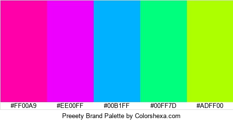 Preeety Brand Colors Logo