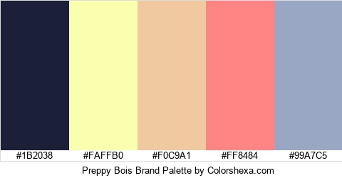 Preppy Bois Brand Colors Logo