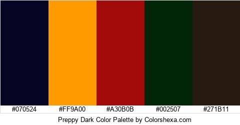 Preppy Dark Color Colors Logo