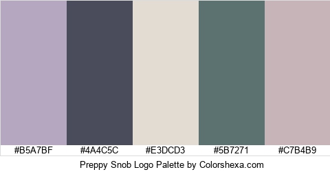 Preppy Snob Logo Colors Logo