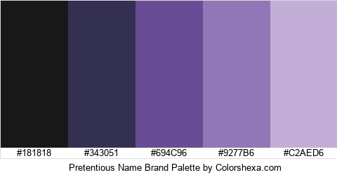 Pretentious Name Brand Colors Logo