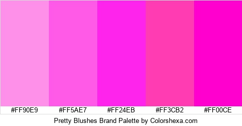 Pretty Blushes Brand Colors Logo