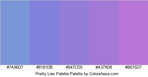 Pretty Lies Palette Colors Logo