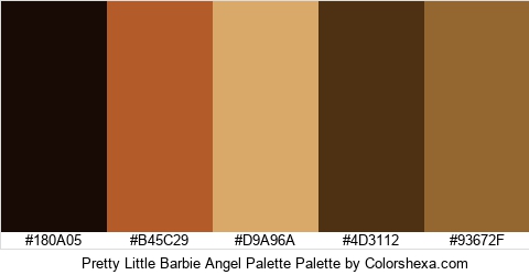 Pretty Little Barbie Angel Palette Colors Logo