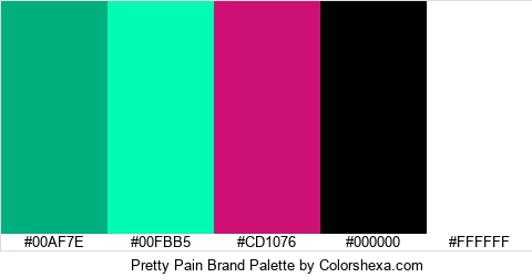 Pretty Pain Brand Colors Logo