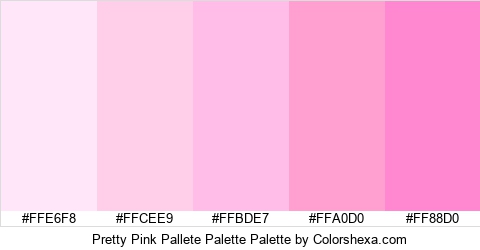 Pretty Pink Pallete Palette Colors Logo