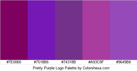 Pretty Purple Logo Colors Logo