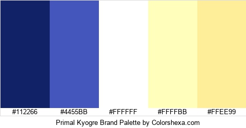 Primal Kyogre Brand Colors Logo