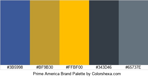Prime America Brand Colors Logo