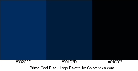 Prime Cool Black Logo Colors Logo