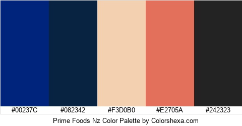 Prime Foods Nz Color Colors Logo