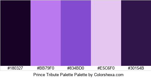 Prince Tribute Palette Colors Logo