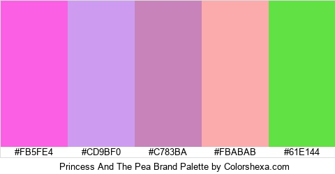 Princess And The Pea Brand Colors Logo
