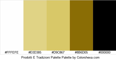 Prodotti E Tradizioni Palette Colors Logo