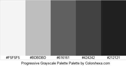 Progressive Grayscale Palette Colors Logo