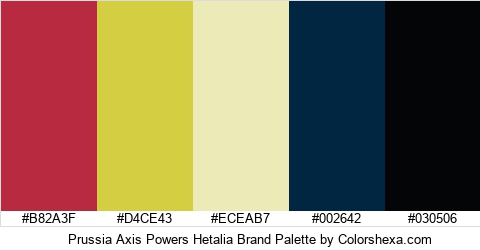 Prussia Axis Powers Hetalia Brand Colors Logo