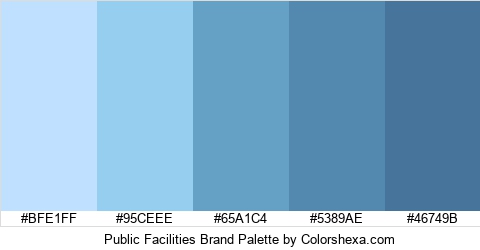 Public Facilities Brand Colors Logo