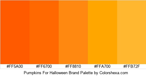 Pumpkins For Halloween Brand Colors Logo