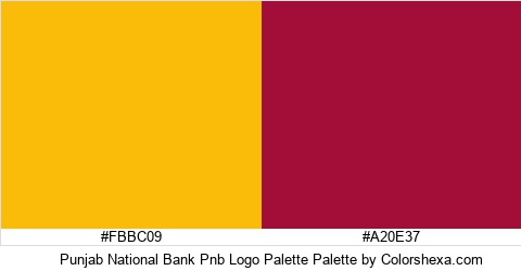 Punjab National Bank Pnb Logo Palette Colors Logo