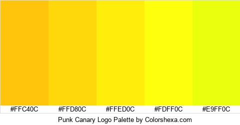 Punk Canary Logo Colors Logo