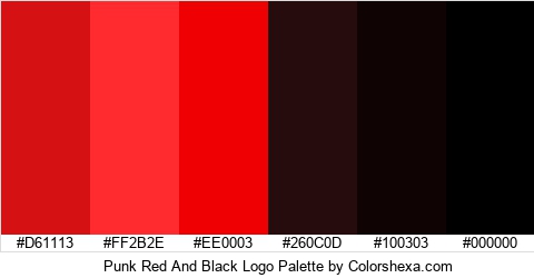 Punk Red And Black Logo Colors Logo