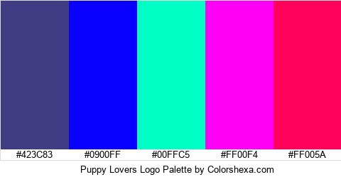 Puppy Lovers Logo Colors Logo