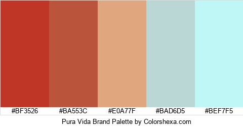 Pura Vida Brand Colors Logo