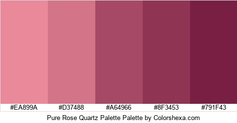 Pure Rose Quartz Palette Colors Logo