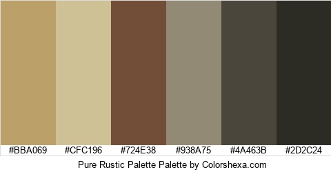 Pure Rustic Palette Colors Logo