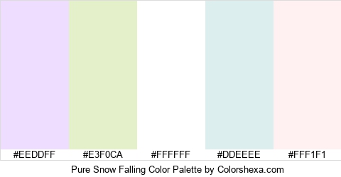 Pure Snow Falling Color Colors Logo
