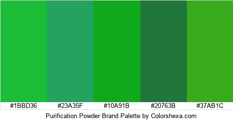 Purification Powder Brand Colors Logo