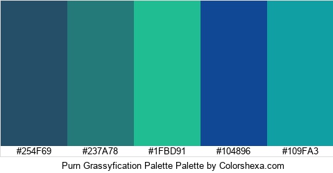 Purn Grassyfication Palette Colors Logo