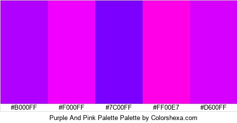 Purple And Pink Palette Colors Logo