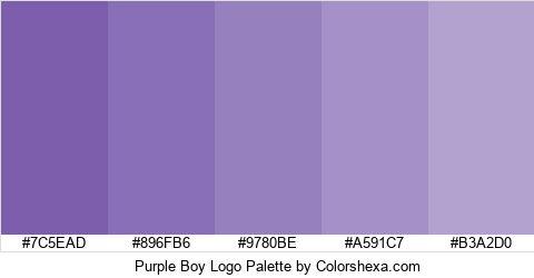 Purple Boy Logo Colors Logo